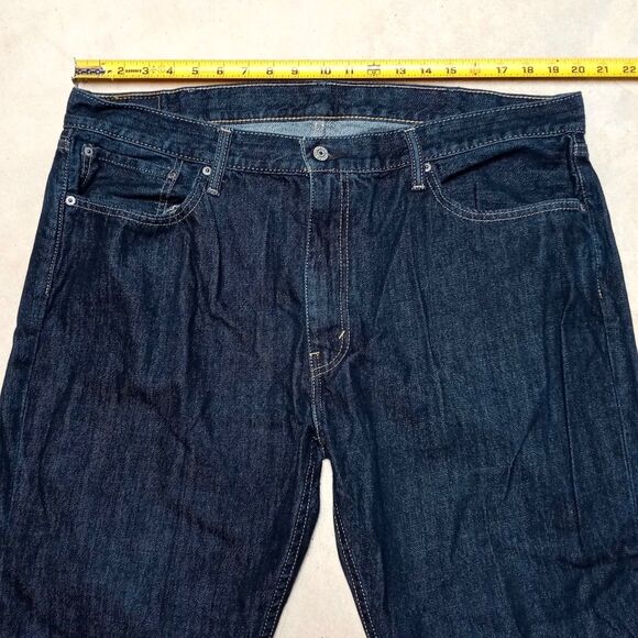 Levi's 559 Jeans Fits 40x30 Blue Denim Relaxed Straight Dark Wash - Picture 8 of 10